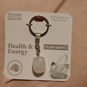 Clear Quartz Keychain